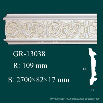 Ambientales y Económicos Decorador Interior PU Coving Cornice Moldes